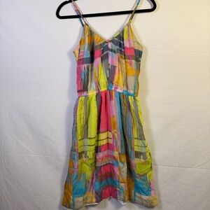 Trina Turk Spaghetti Strapped Colorful Dress Women’s Size 2